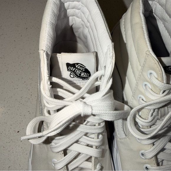 Vans Sk8-Hi Stacked Platform High Top White Canvas Men’s 9 / Women’s 10.5 - Picture 7 of 11